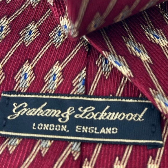 Graham & Lockwood 100% Silk Tie - Picture 3 of 5